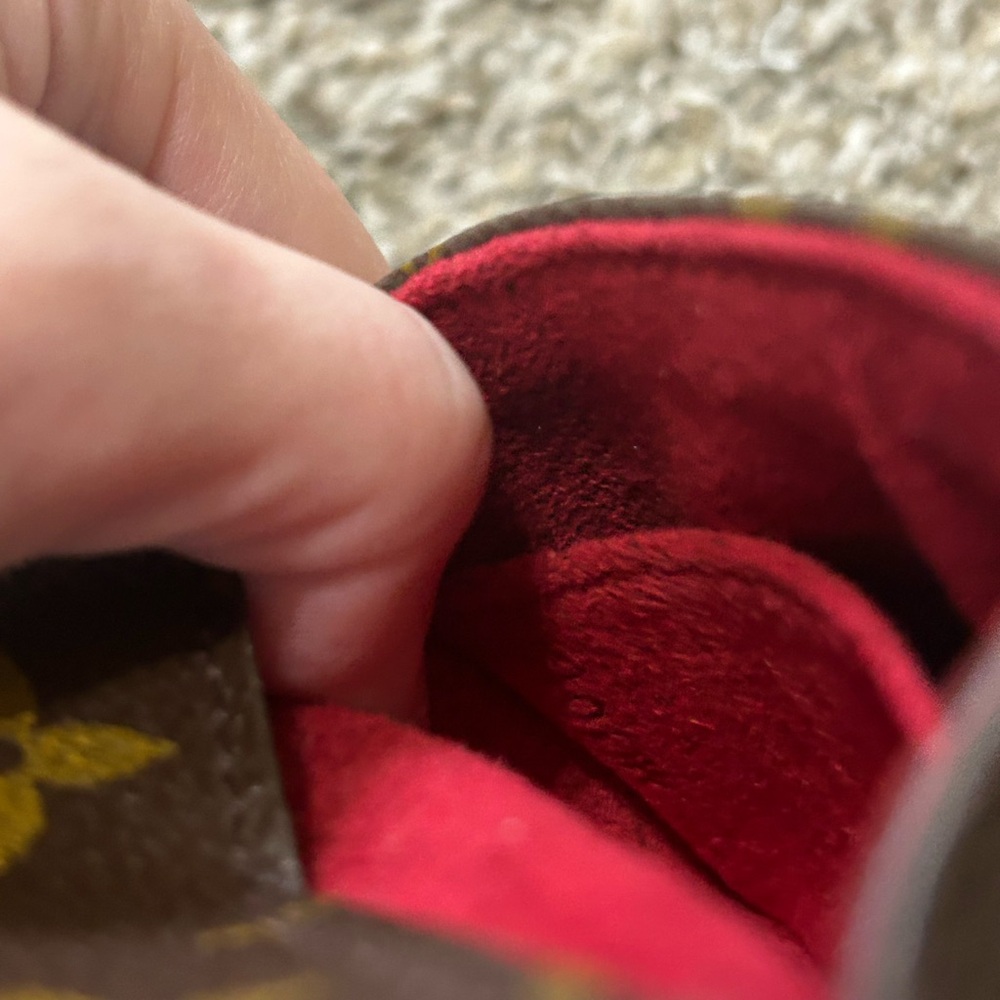 Authentic Louis Vuitton Partition Bag Monogram Pouch Canvas Classic Clutch Red - Picture 3 of 15